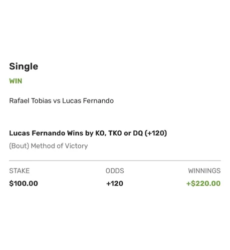 Settled winning bet slip 3 of 7