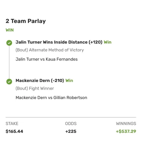 Settled winning bet slip 5 of 7